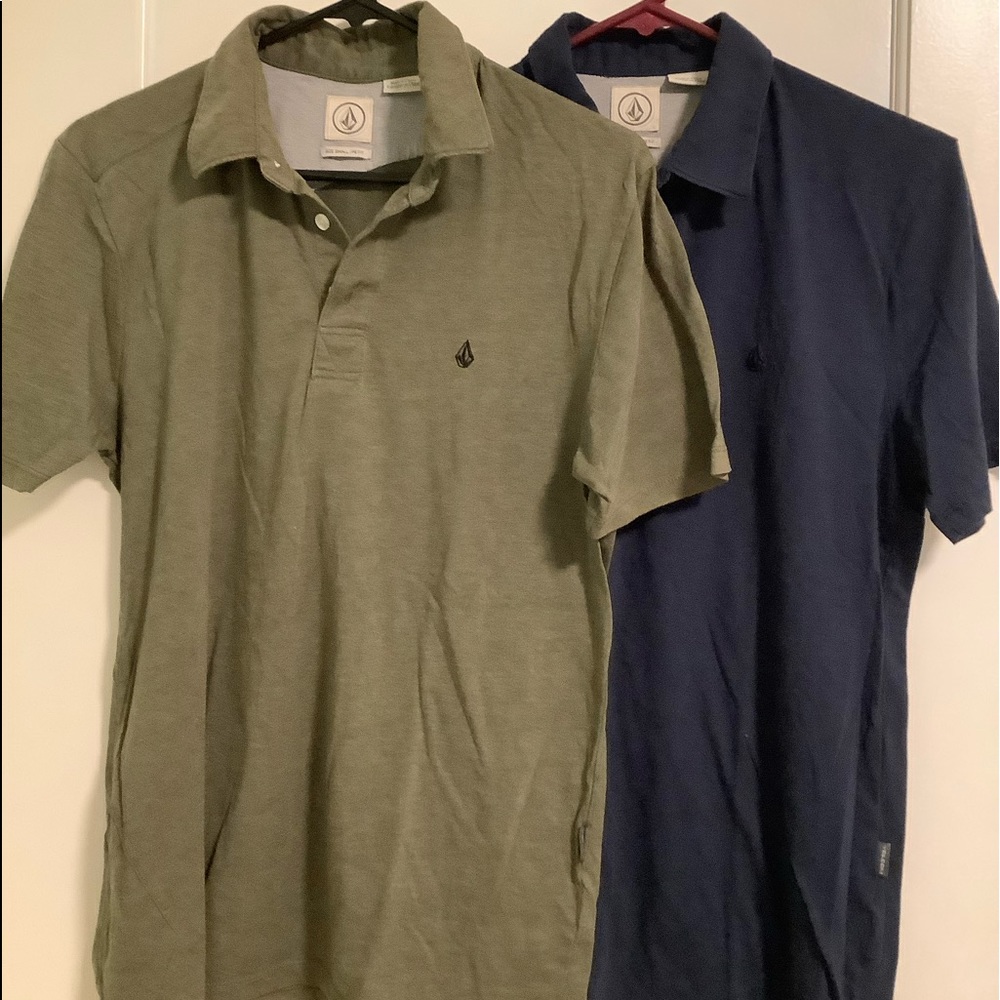 Bundled volcom polo shirts